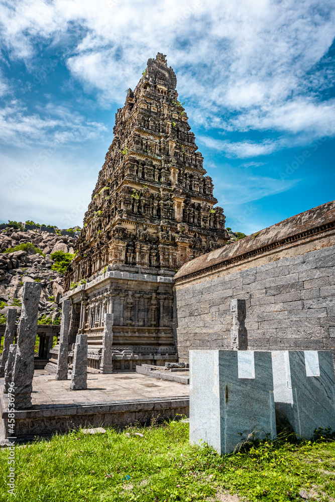 The Venkataramana Temple of Gingee or Senji in Tamil Nadu, India. It lies in Villupuram District, built by the kings of konar dynasty and maintained by Chola dynasty. Archeological survey of india.