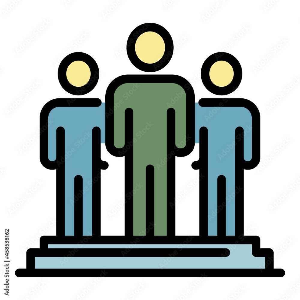 Education staff icon. Outline education staff vector icon color flat isolated Education staff icon. Outline education staff vector icon color flat isolated