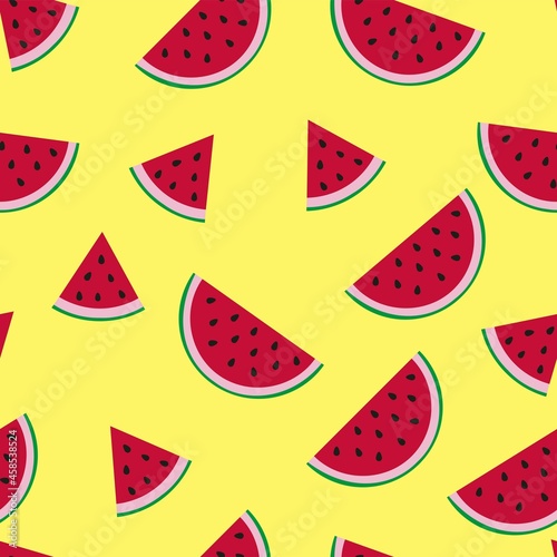 vector print of watermelons. seamless print of watermelons for clothing or print