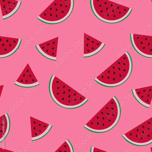 vector print of watermelons. seamless print of watermelons for clothing or print