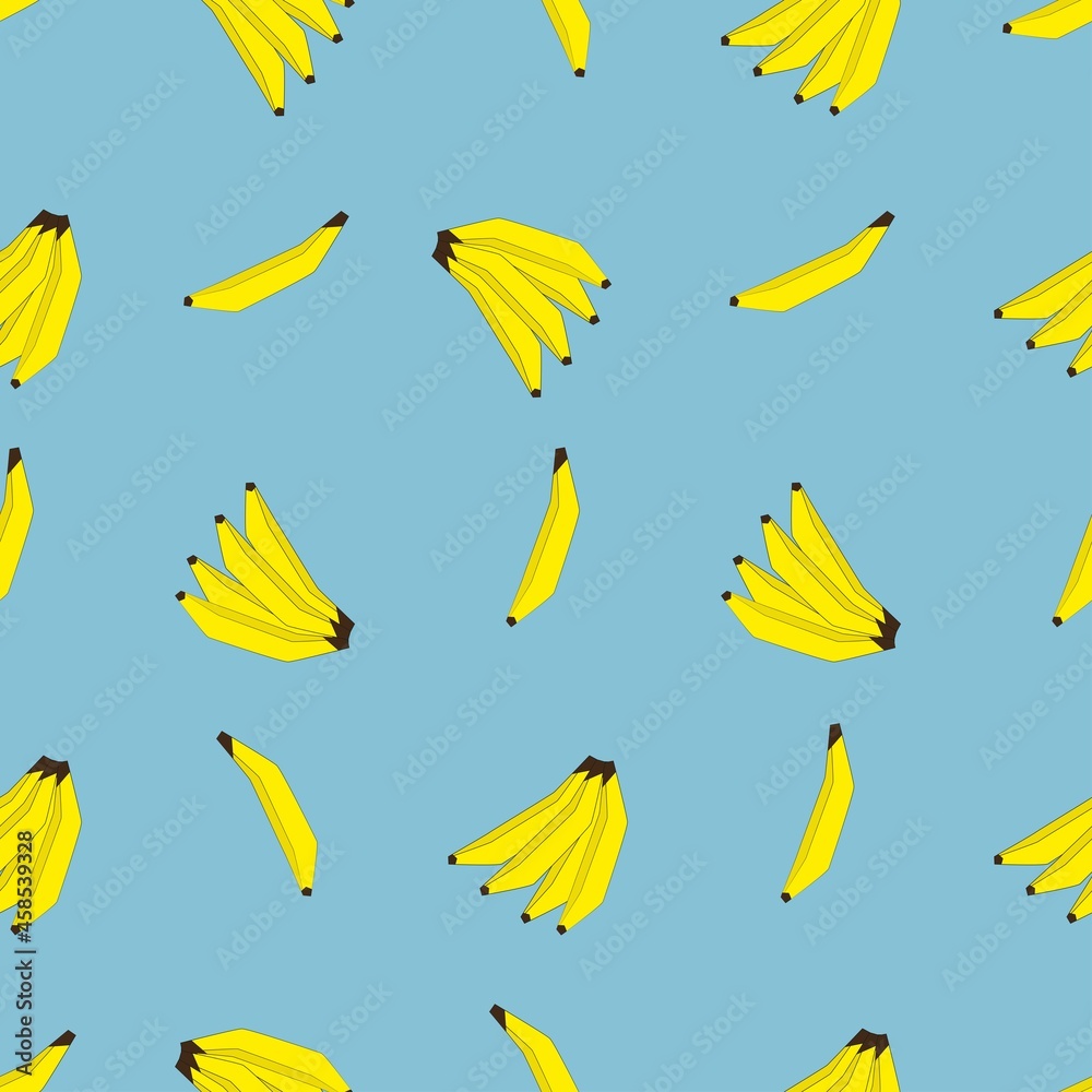 vector bananas print. seamless print of bananas for clothing or print vector bananas print. seamless print of bananas for clothing or print
