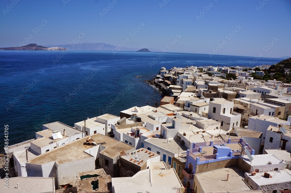 Greece, city, sea, sky, blue