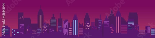 Illustration vector design of urban cityscape