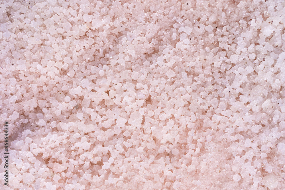 Pink salt close-up, natural landscape Pink salt close-up, natural landscape