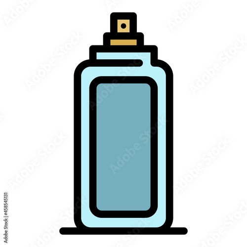 Deodorant icon. Outline deodorant vector icon color flat isolated