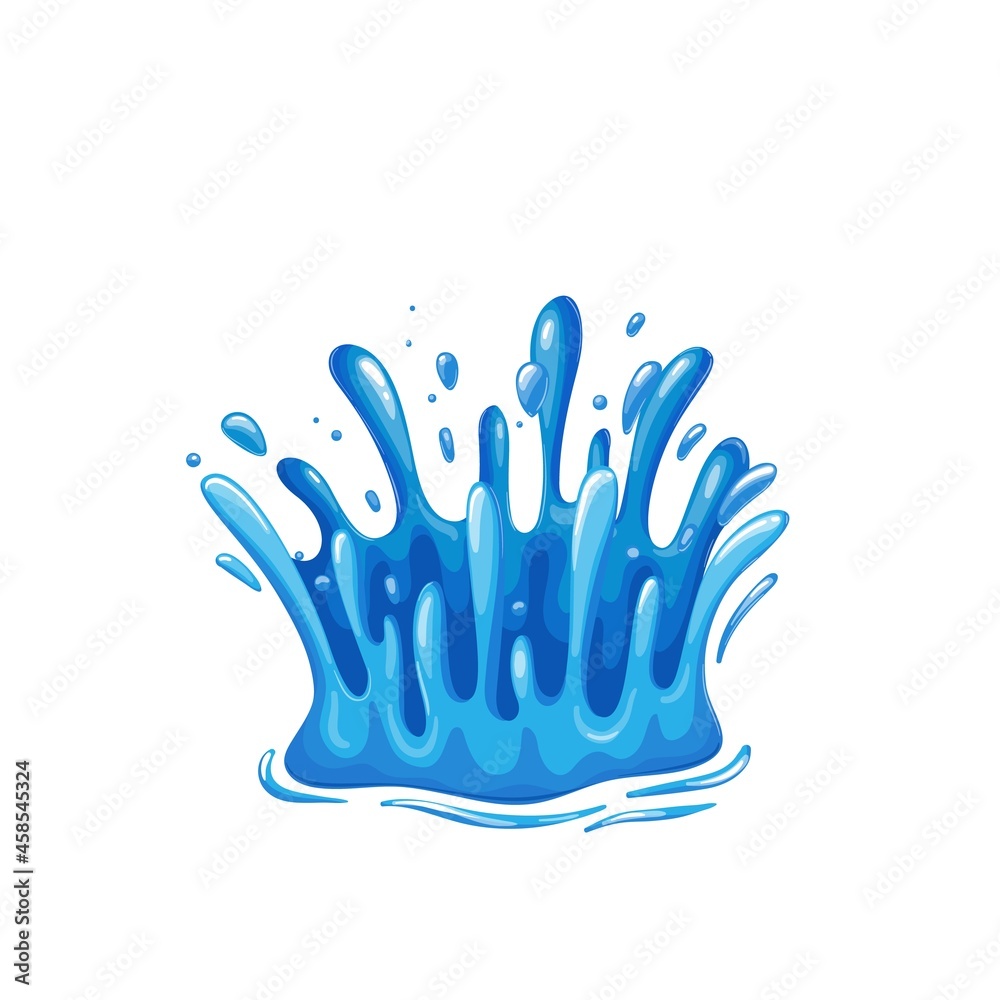 Water drops. Current drops, spray, waves and splashes. Aqua drop element, dripping liquid or raindrop vector illustration. Water drops. Current drops, spray, waves and splashes. Aqua drop element, dripping liquid or raindrop vector illustration.