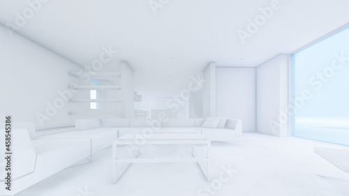 3D Rendering Architectural House Illustration © Aris Suwanmalee