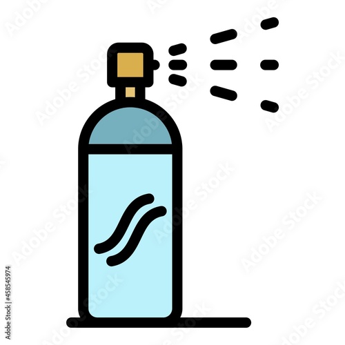 Personal deodorant spray icon. Outline personal deodorant spray vector icon color flat isolated