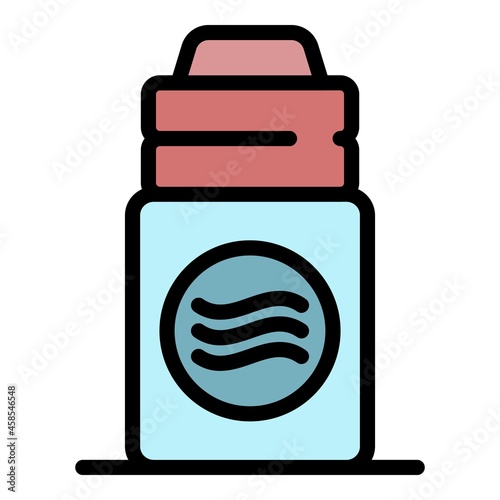 Perfume deodorant icon. Outline perfume deodorant vector icon color flat isolated