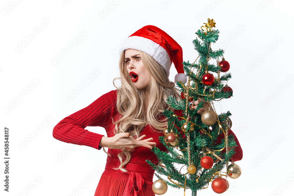 woman wearing santa claus costume holiday christmas toys tradition woman wearing santa claus costume holiday christmas toys tradition