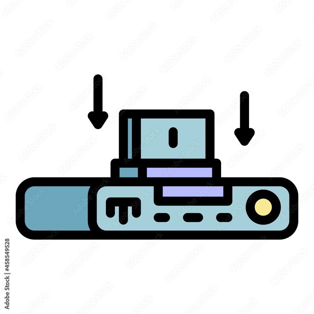 Internet gamepad icon. Outline internet gamepad vector icon color flat isolated Internet gamepad icon. Outline internet gamepad vector icon color flat isolated