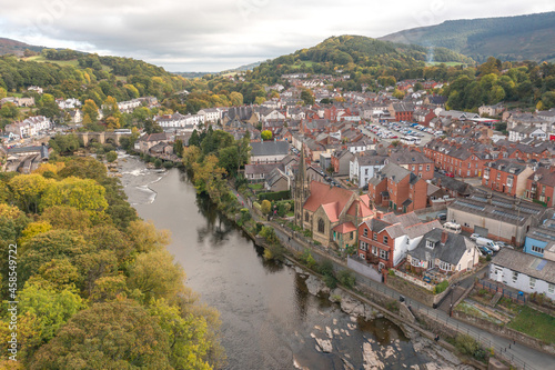 The Town of Llangollen in Wales UK photo