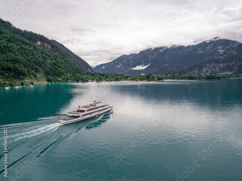 Tour Boat Crossing Lake Brienz in Switzerland