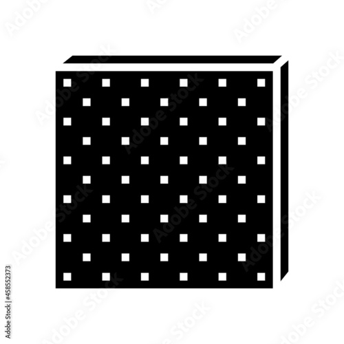 hard boards glyph icon vector. hard boards sign. isolated contour symbol black illustration