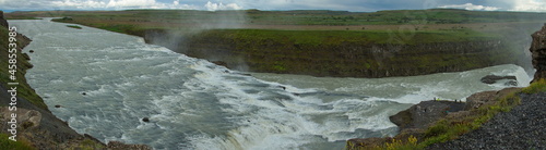 Waterfall Gullfoss on Iceland, Europe 