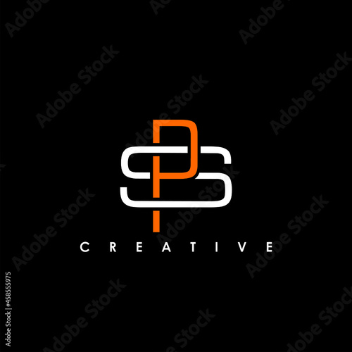 SP, PS Letter Initial Logo Design Template Vector Illustration