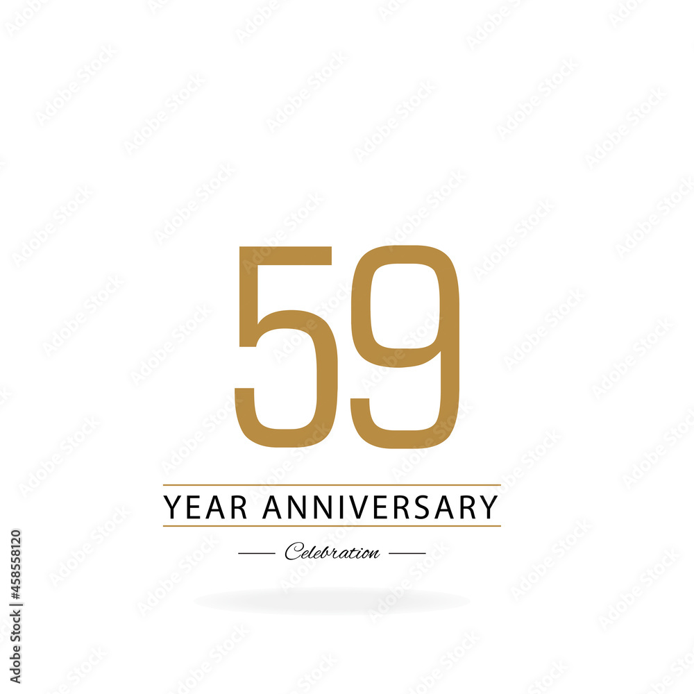 59 th anniversary event party. Vector illustration. numbers template for Celebrating. 59 th anniversary event party. Vector illustration. numbers template for Celebrating.