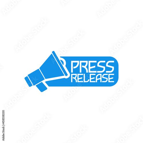 Press release icon isolated on white background