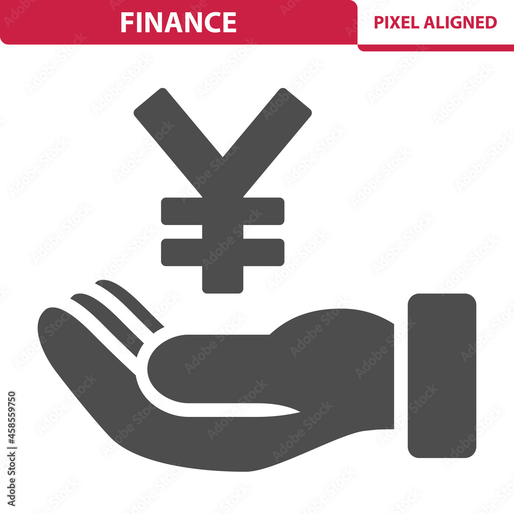 Obraz premium Finance - Yen, Yuan Icon