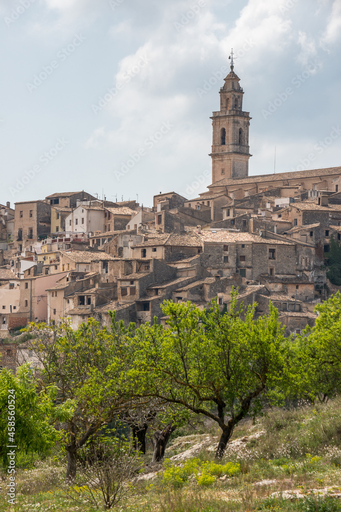 Vista del pueblo de Bocairent en la Comunidad de Valencia, España