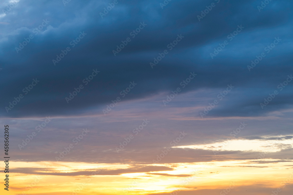 cloud at sunset summer nature background