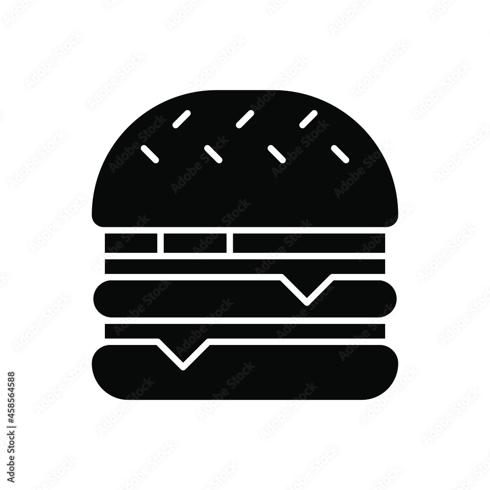 Burger icon vector. fast food illustration sign. hamburger symbol. cheeseburger logo. Burger icon vector. fast food illustration sign. hamburger symbol. cheeseburger logo.
