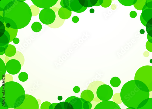 Eco green bubble copy space