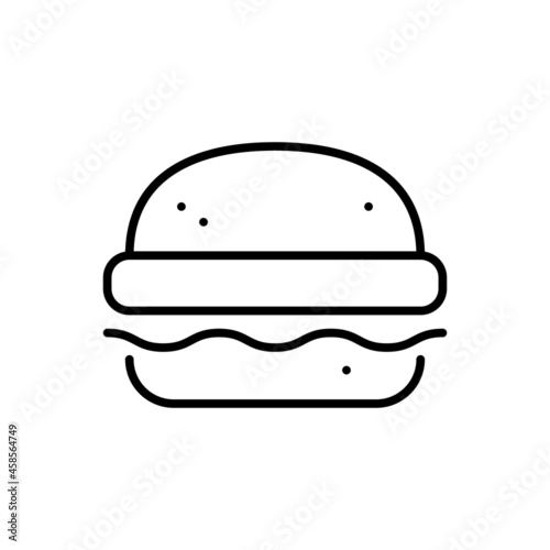 Burger icon vector. fast food illustration sign. hamburger symbol. cheeseburger logo.