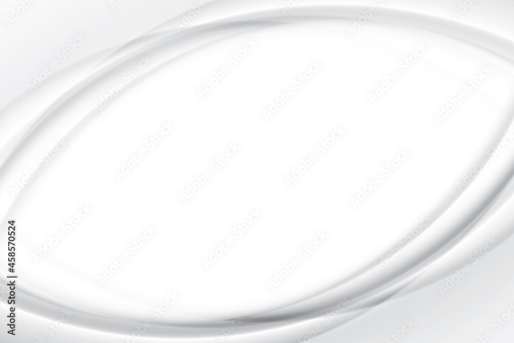 Obraz premium Abstract white and gray color, modern design background with geometric shape. Vector illustration.