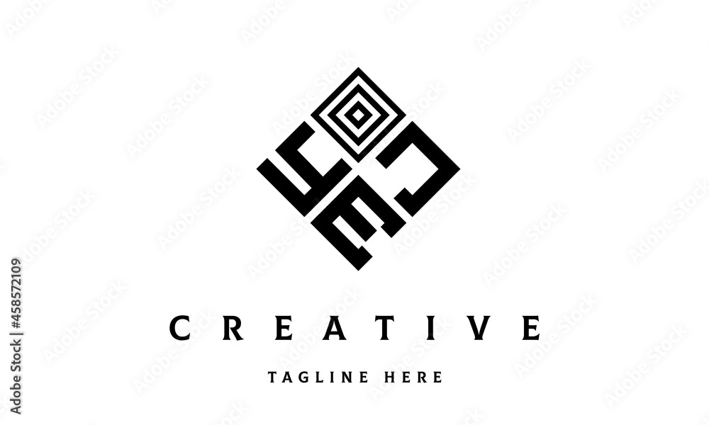 YJE rectangle three latter logo vector YJE rectangle three latter logo vector