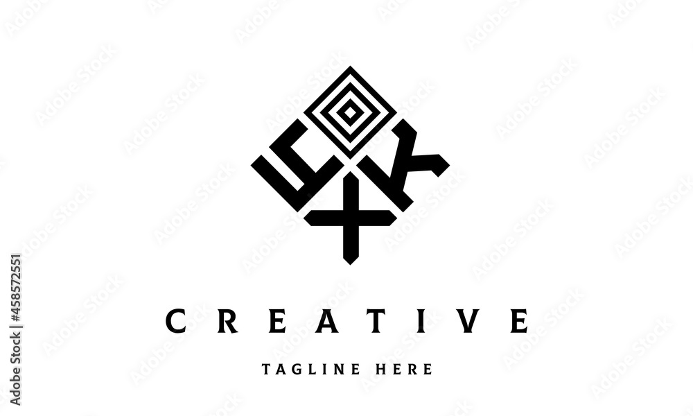 YKX rectangle three latter logo vector YKX rectangle three latter logo vector
