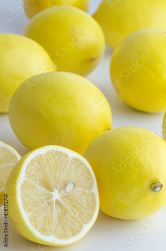 lemon, lemons on white background