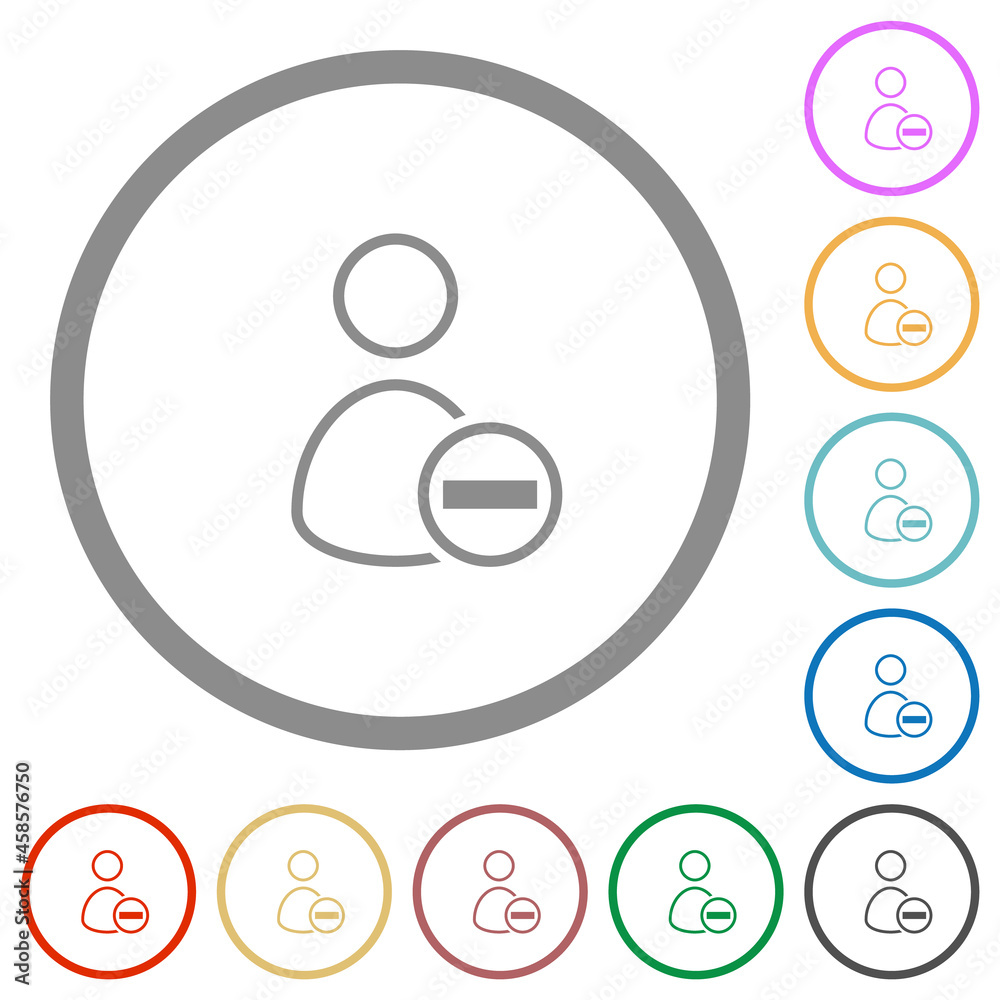 Remove user flat icons with outlines Remove user flat icons with outlines