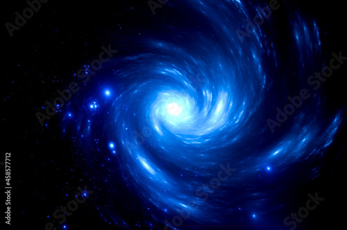 Illustration of Galaxy space Background, The universe consists of stars, black hole, nebula, sprial galaxy, milky way, planet