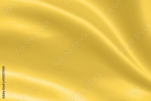Abstract luxury gold fabric with soft wave texture background © Piman Khrutmuang
