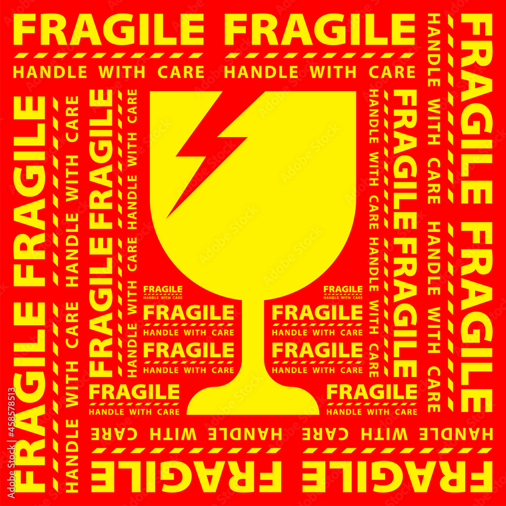 Fragile, Broken Glass Stickers