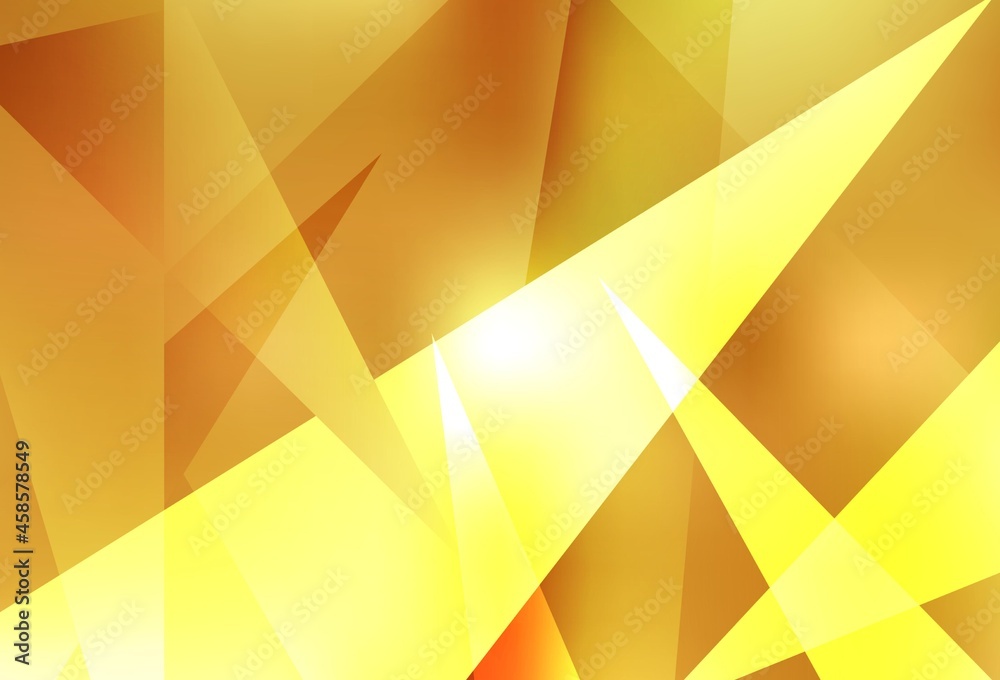 Dark Yellow vector layout with lines, triangles. Dark Yellow vector layout with lines, triangles.