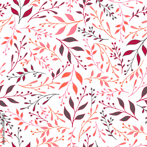 Spring sprouts pattern seamless vector. Abstract