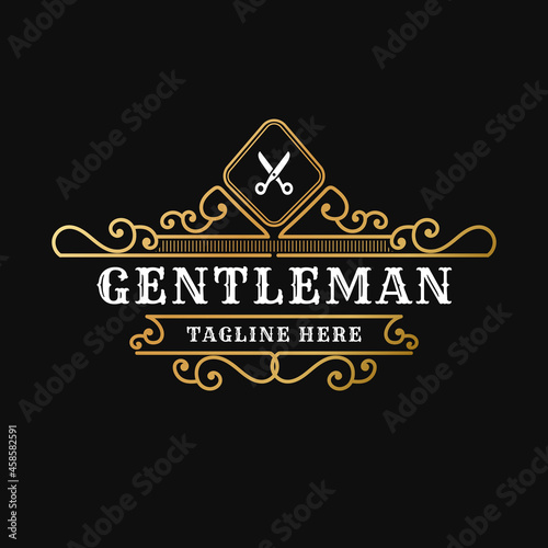 Vintage ornamental vector with floral ornament Suitable for whiskey, liquor, beer, brewery, wine, barber shop, coffee shop, tattoo studio, salon, boutique, hotel, shop signage engraving illustration