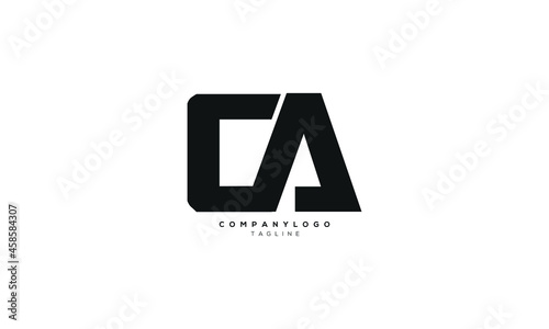 CA, AC, Abstract initial monogram letter alphabet logo design