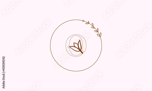 Beauty vector initial logo  handwriting logo of initial signature  wedding  fashion  jewelry  boutique  floral and botanical with a creative template for any company or business. 
