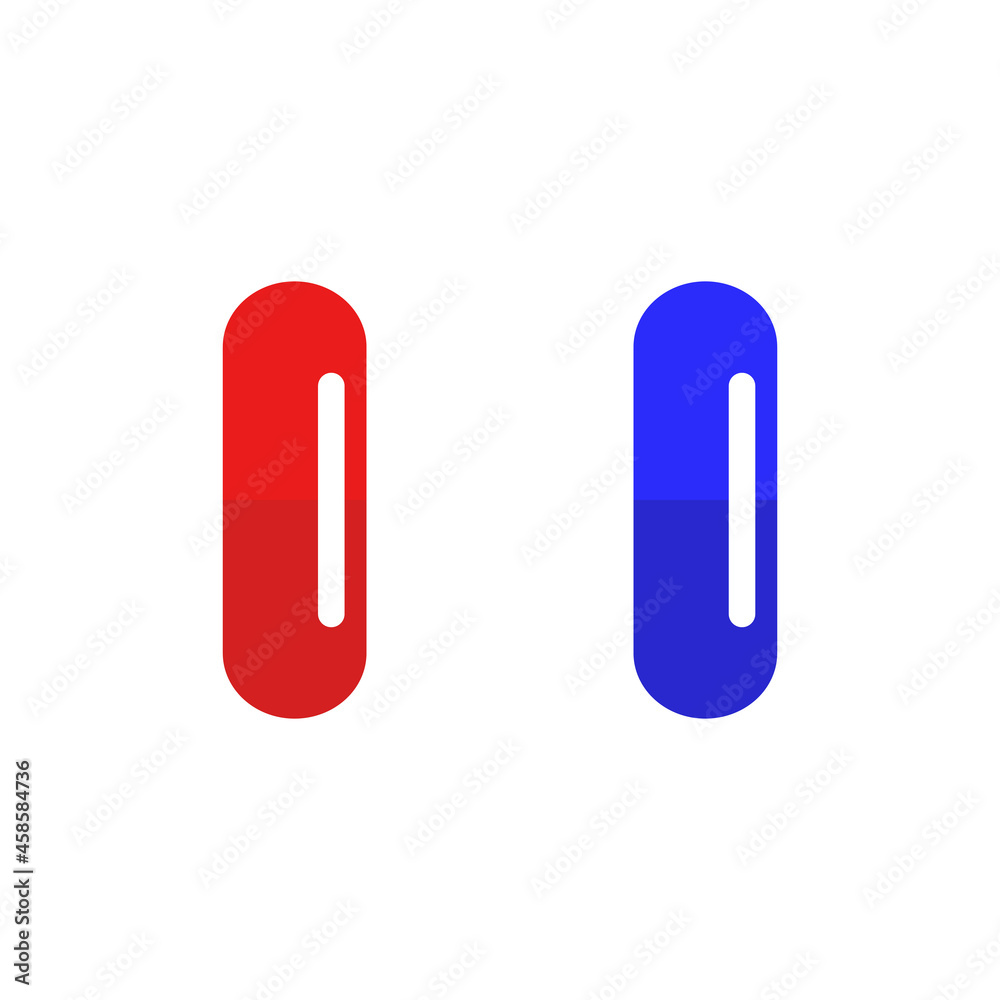 Two pills icon. Two pills icon.