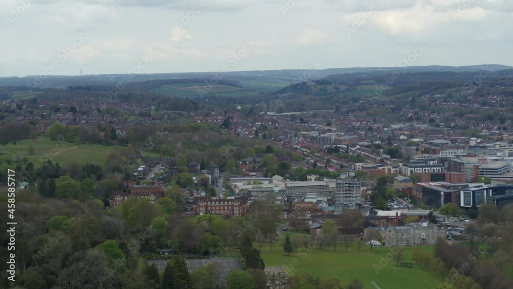 Aerial view of Buckinghamshire in the UK Aerial view of Buckinghamshire in the UK