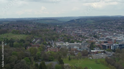 Aerial view of Buckinghamshire in the UK photo