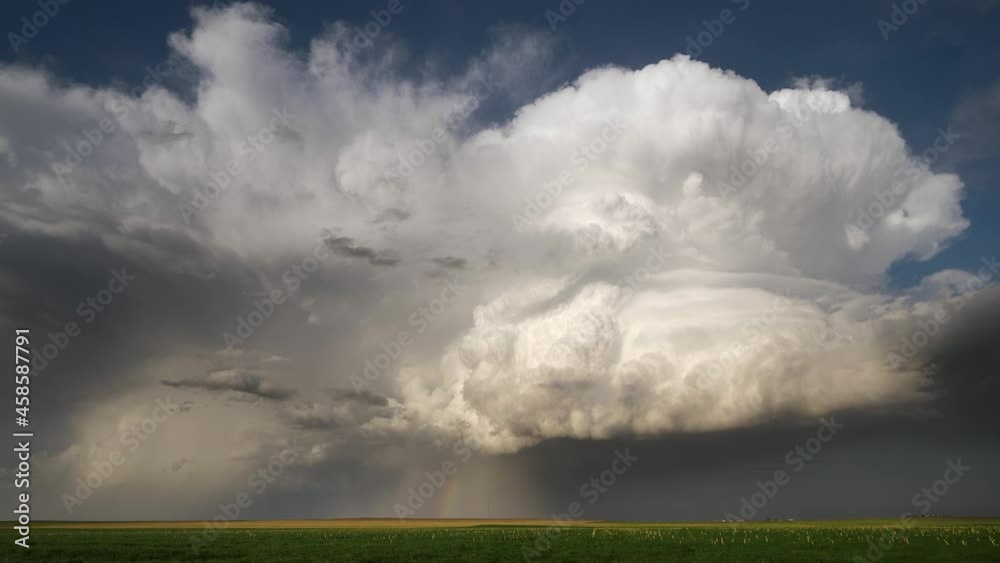 A Severe Storm Fills the Sky With Dark Clouds in Tornado Alley A Severe Storm Fills the Sky With Dark Clouds in Tornado Alley