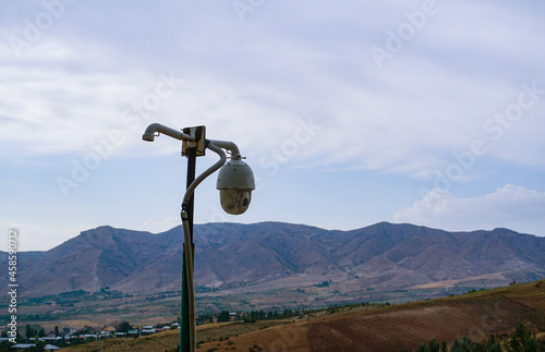 Surveillance camera on the mountain
