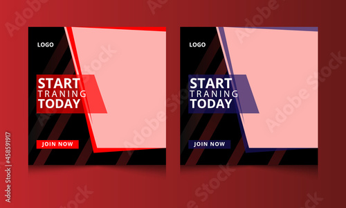 Gym Fitness social media post template