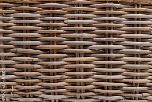Natural wicker texture handcraft weave , texture basket, Natural rattan background, organic biodegradable material