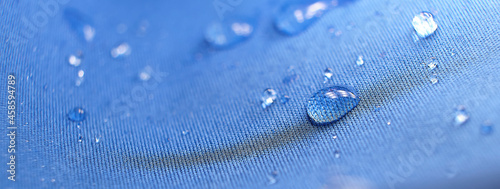 Canvas Water drops on the fabric
