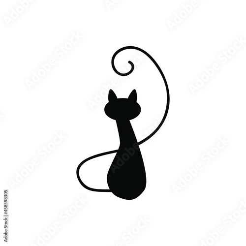 Canvas Print Cat icon vector
